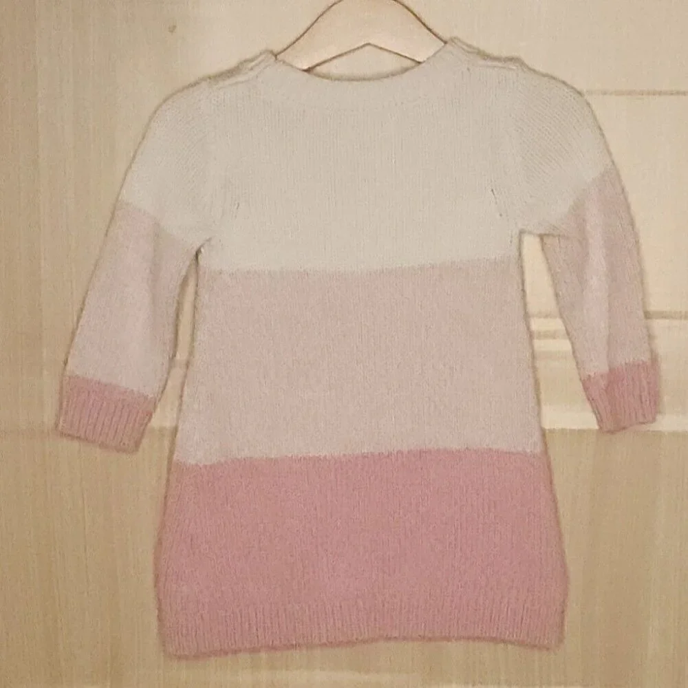 Gymboree Toddler Pink Striped Sweater Dress 18-24